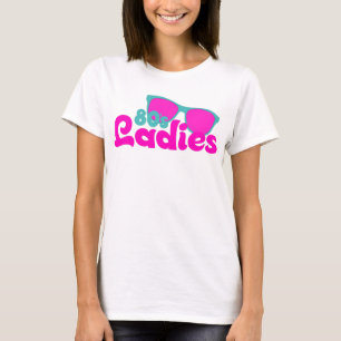 80s ladies vintage neon retro sunglasses T-Shirt