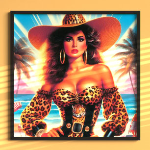 80s Leopard Print Woman