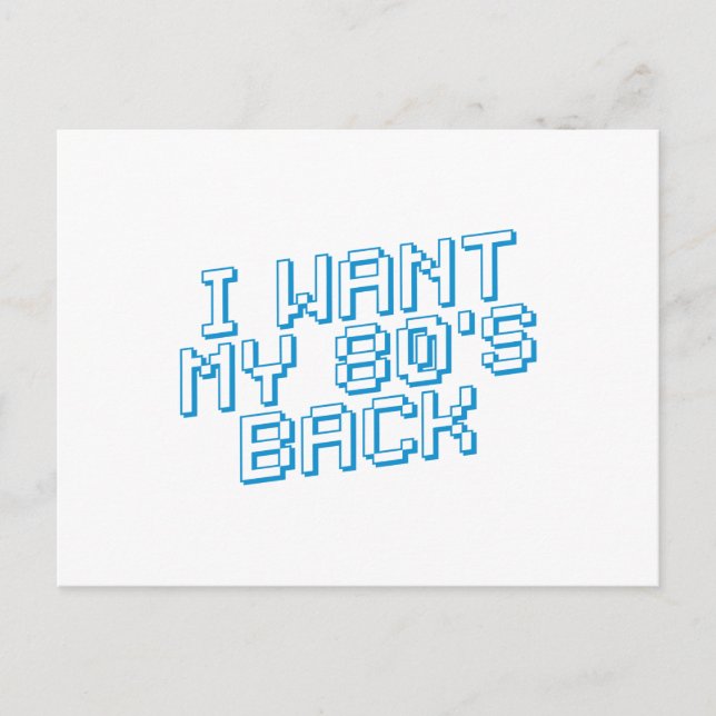80s Lover Postcard (Front)