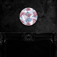 80s Lunar Abstract | Dusty Mauve Pink and Blue