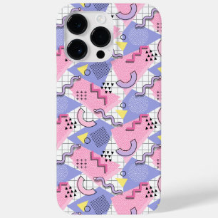 80's Memphis Active Pink Lilac Case-Mate iPhone 14 Pro Max Case