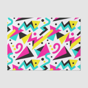 80s Memphis Geometric Pattern Tissue Paper