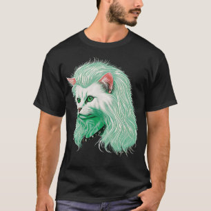 80s Metal Cat With Mullet 1 T-Shirt
