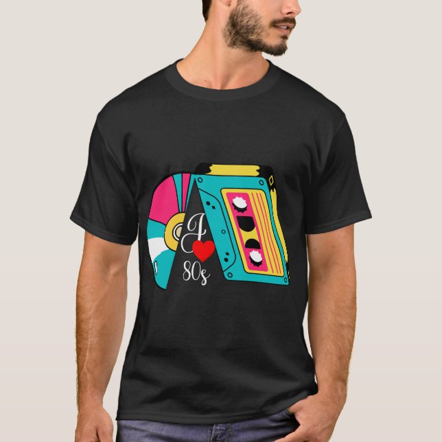 80s Mixtape Vibes: Rewind to Rad Tee (Front)