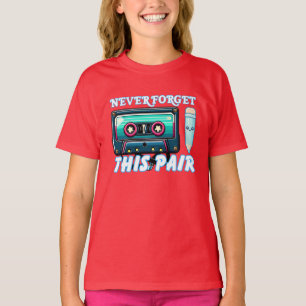 80s music cassette t-shirt 90s music player