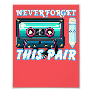 80s music cassette t-shirt 90s music player photo print