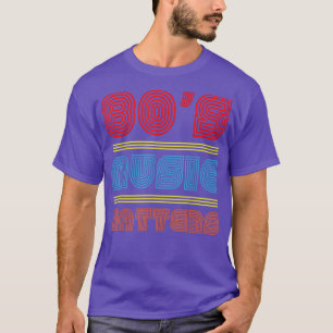 80s Music Rocks Vintage 80s Style Retro Colours 80 T-Shirt