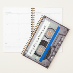 80's Music Tape Retro Cassette Realistic Vintage Planner