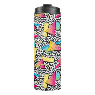 80s New Wave Retro Pattern Thermal Tumbler