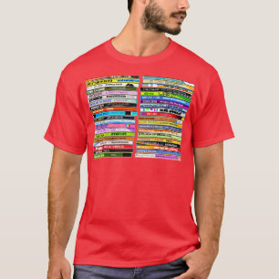 80s New Wave Singles Retro CD Collection T-Shirt
