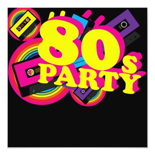 80s Party Card