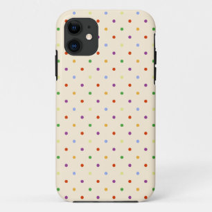 80s petite rainbow girly cute polka dots pattern iPhone 11 case