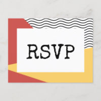 80s Pop art Memphis style RSVP