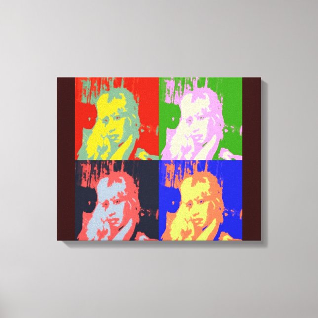 80's Pop Star Canvas Print (Front)