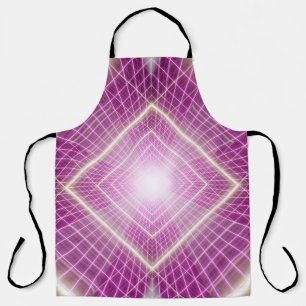 80s Retro: 3D Sci-Fi Background. Apron