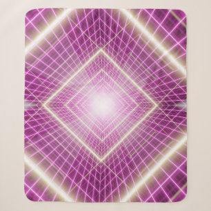 80s Retro: 3D Sci-Fi Background. Sherpa Blanket
