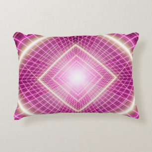 80s retro and sci fi pop art scene. accent pillow