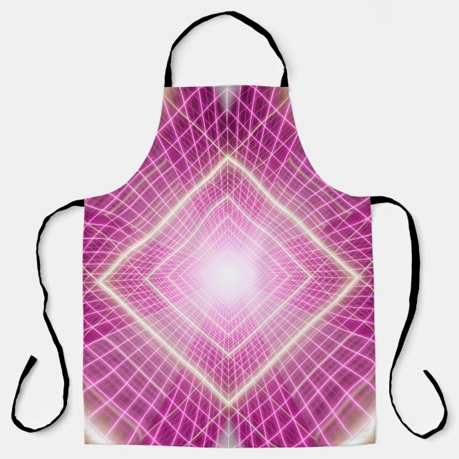 80s retro and sci fi pop art scene. apron (Front)