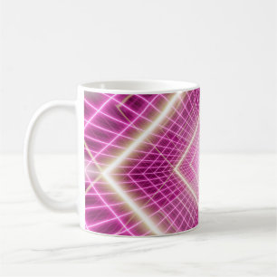80s retro and sci fi pop art scene. coffee mug