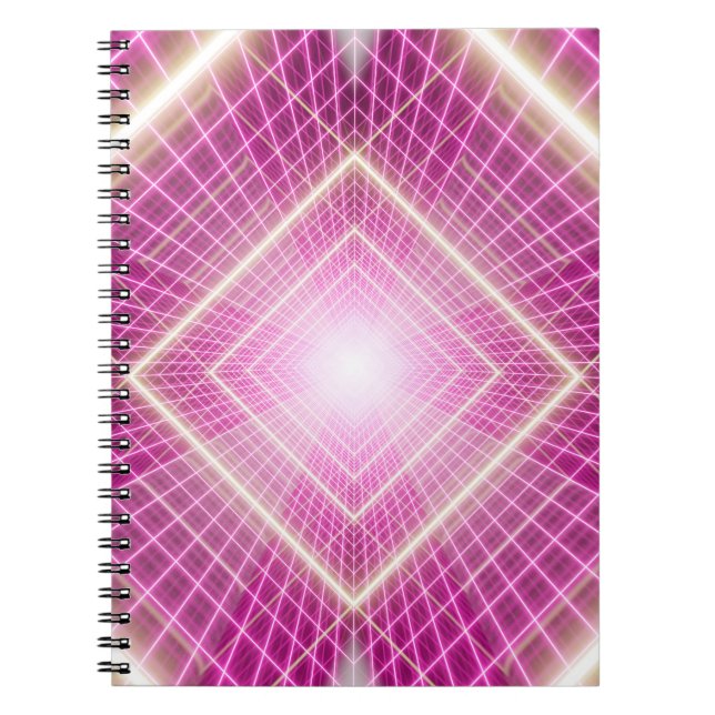 80s retro and sci fi pop art scene. notebook (Front)