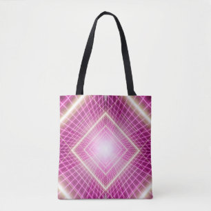 80s retro and sci fi pop art scene. tote bag