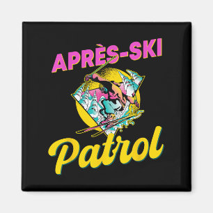 80s Retro Apres-ski Patrol Wear 90s Skiing Magnet