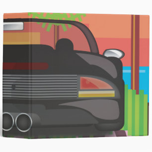 80s Retro Arcade Race Binder