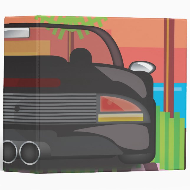 80s Retro Arcade Race Binder (Front/Spine)