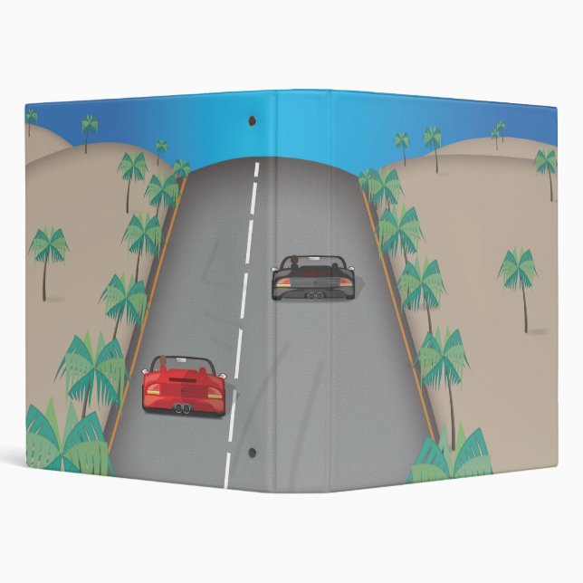 80s Retro Arcade Race Binder (Background)