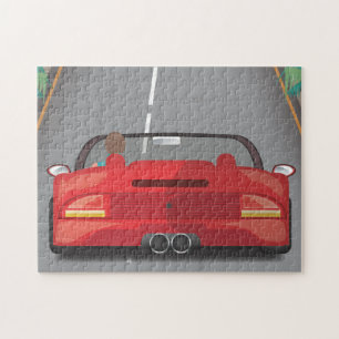 80s Retro Arcade Race Jigsaw Puzzle