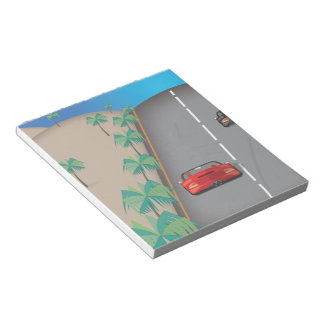 80s Retro Arcade Race Notepad