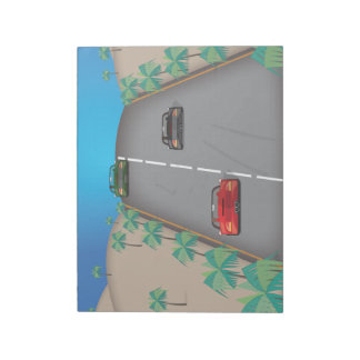 80s Retro Arcade Race Notepad