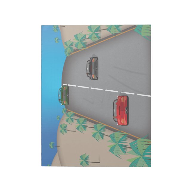 80s Retro Arcade Race Notepad (Rotated)