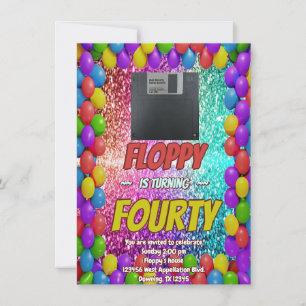 80's Retro Birthday Mixtape Throwback Party Invite