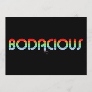 80s Retro Bodacious Invitation