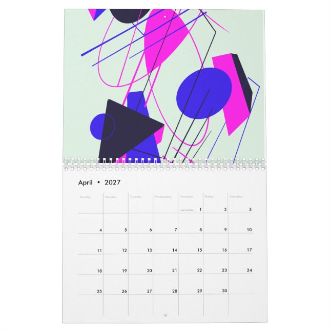 80s Retro Calendar  (Apr 2027)