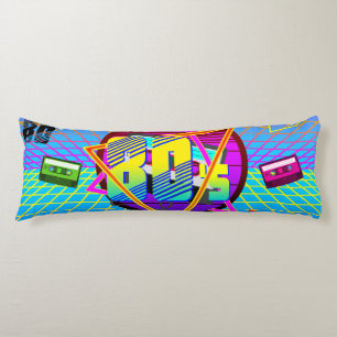 80's Retro Cassette Tape Old School Body Pillow