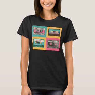 80s Retro Cassette Tapes 90s Vintage Decade Music T-Shirt