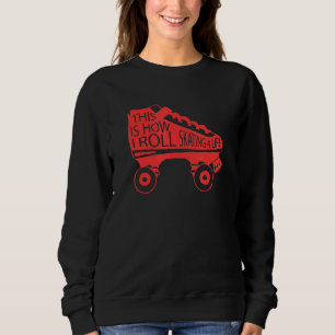 80s Retro Cool Skating This Is How I Roll Skating  Sweatshirt