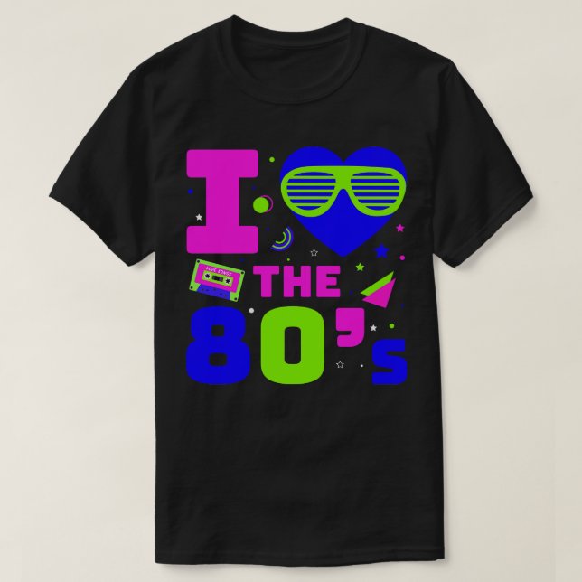 80s Retro Costume Theme Party Costume 90s Party 14 T-Shirt (Design Front)