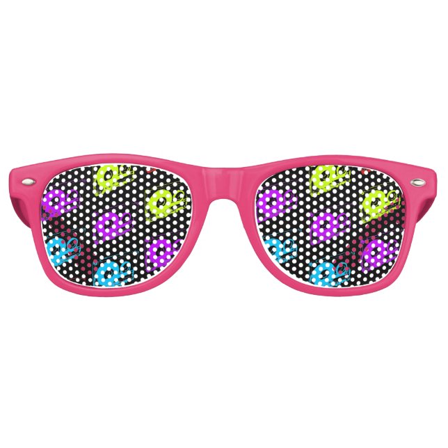80's Retro Design - Audio Cassette Tapes Retro Sunglasses (Front)