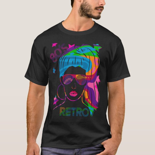 80s Retro Disco Funky Retro 80s Party T-Shirt (Front)