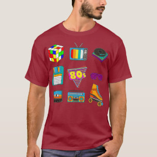 80s Retro Fashion Throwback Culture Disco Music T-Shirt