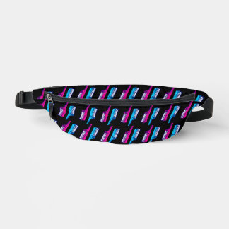 80s RETRO KEYTARS ROSE BLEU FANNY PACK