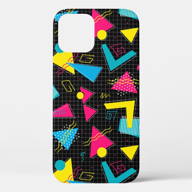 80s Retro New Wave Pattern iPhone / iPad case (Back)