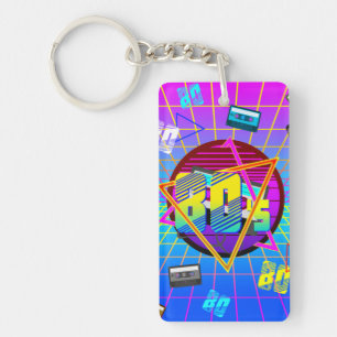 80's RETRO OLD SCHOOL CASSETTE TAPE Keychain