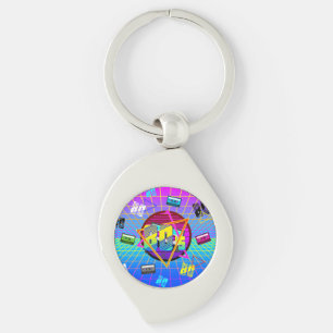 80's RETRO OLD SCHOOL CASSETTE TAPE Keychain