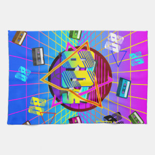 80's RETRO OLD SCHOOL CASSETTE TAPE   Kitchen Towel