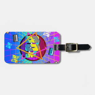 80's RETRO OLD SCHOOL CASSETTE TAPE Luggage Tag