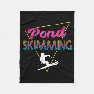 80s retro pond skimming apparel ski pond skimmer fleece blanket